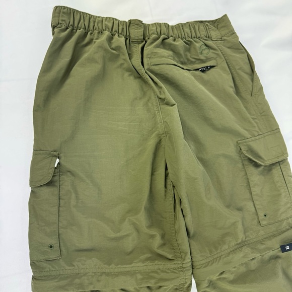 Magellan Olive Green Mag Reel Fishing Convertible nylon Pants size extra large - Picture 5 of 17